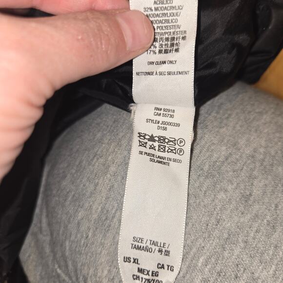 Juicy Couture Jacket Juniors XL Black Down Puffer back Ruffle READ - Picture 10 of 10